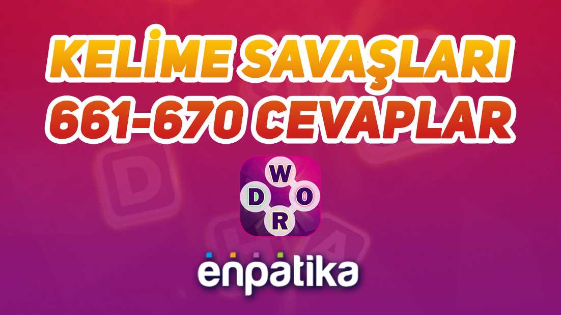 Kelime Savaşları Cevapları