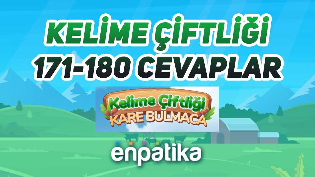 Kelime Çiftliği Cevapları