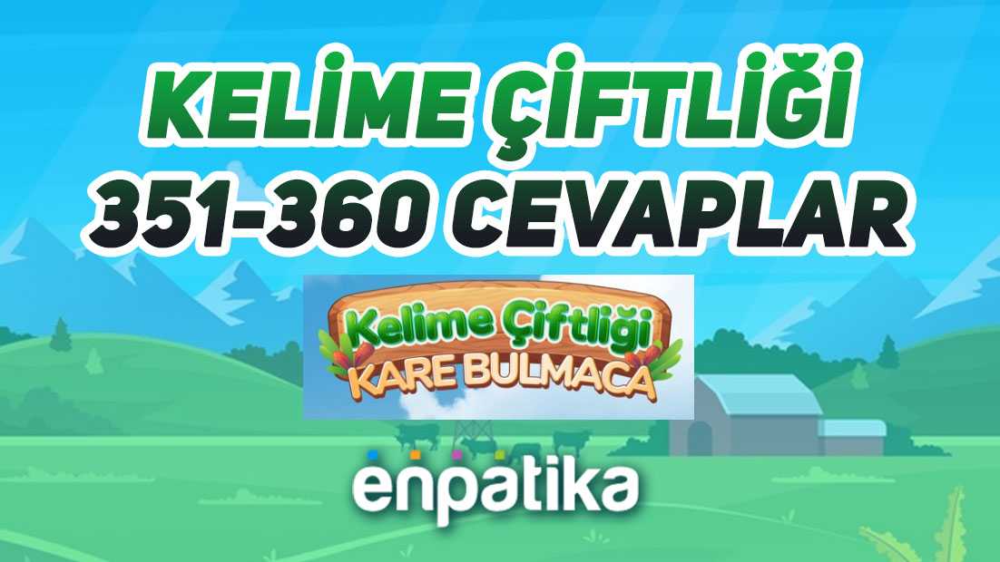 Kelime Çiftliği Cevapları